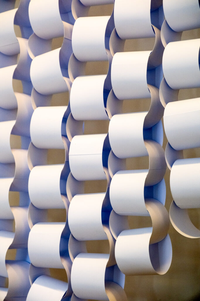 Vorhang aus Papier-Ringen