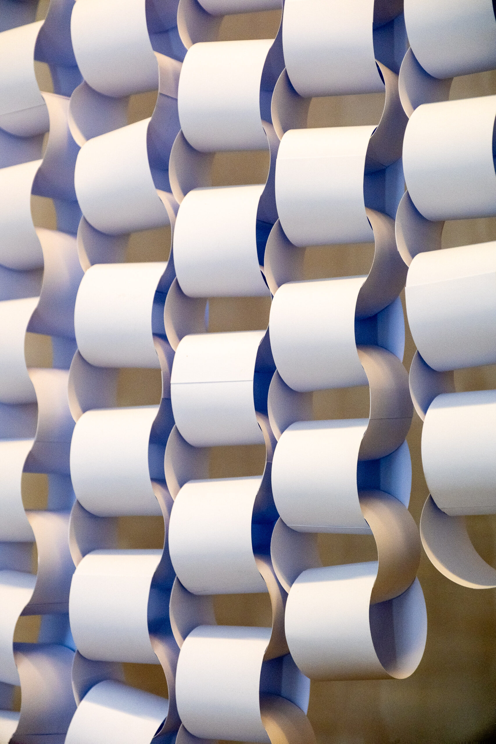 Vorhang aus Papier-Ringen